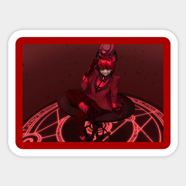 The Radio Demon Alastor Sticker by MozzaBella